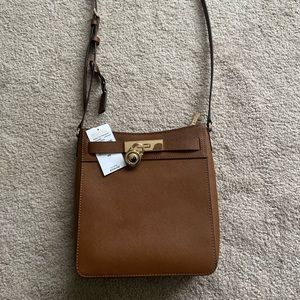 Brown leather michael kors purse